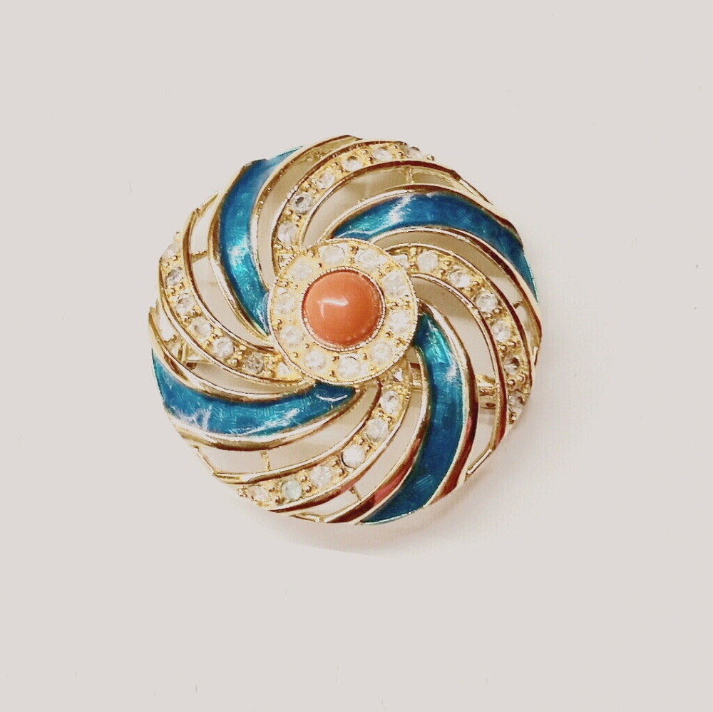 Rhinestone Brooch Pin